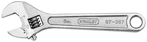Grab Now Stanley 87-367 Adjustable Wrench 6 inch 3/4 inch Opening Chrome