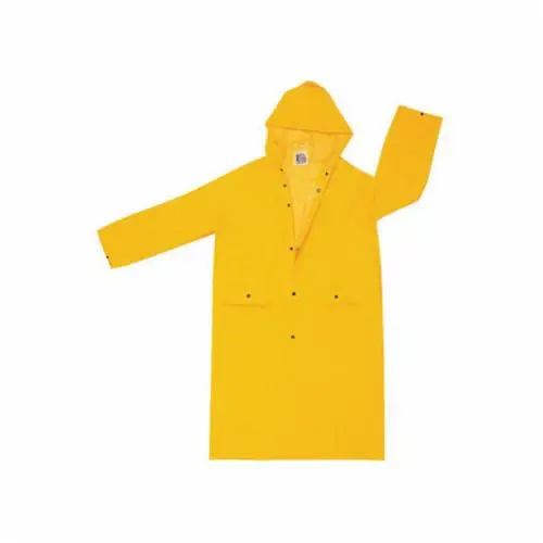Buy Direct Mcr Safety 200CX2 Classic 200C 2-Piece Rainwear Coat Unisex 2XL Yellow Polyester/PVC ASTM F903