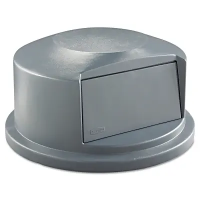 Today Only Rubbermaid Commercial FG264788GRAY Brute Dome Tops For 44 Gal. Brute Round Containers