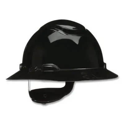 Free Returns 3M 7100240040 SecureFit Pressure Diffusion Ratchet Suspension w/UVicator Full Brim Vented Hard Hat Black