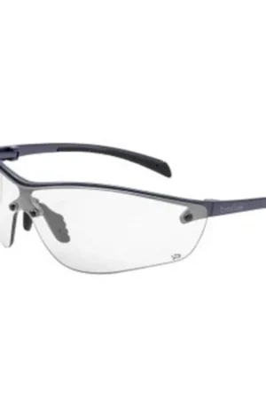 Bolle 40237 Silium+ Safety Glasses Platinum Dark Gunmetal Frame Clear Lenses Top Pick