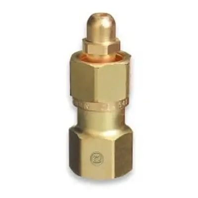 Fast Shipping Western Enterprises 416 Brass Cylinder Adaptor CGA-540 To CGA-580 Nitrogen