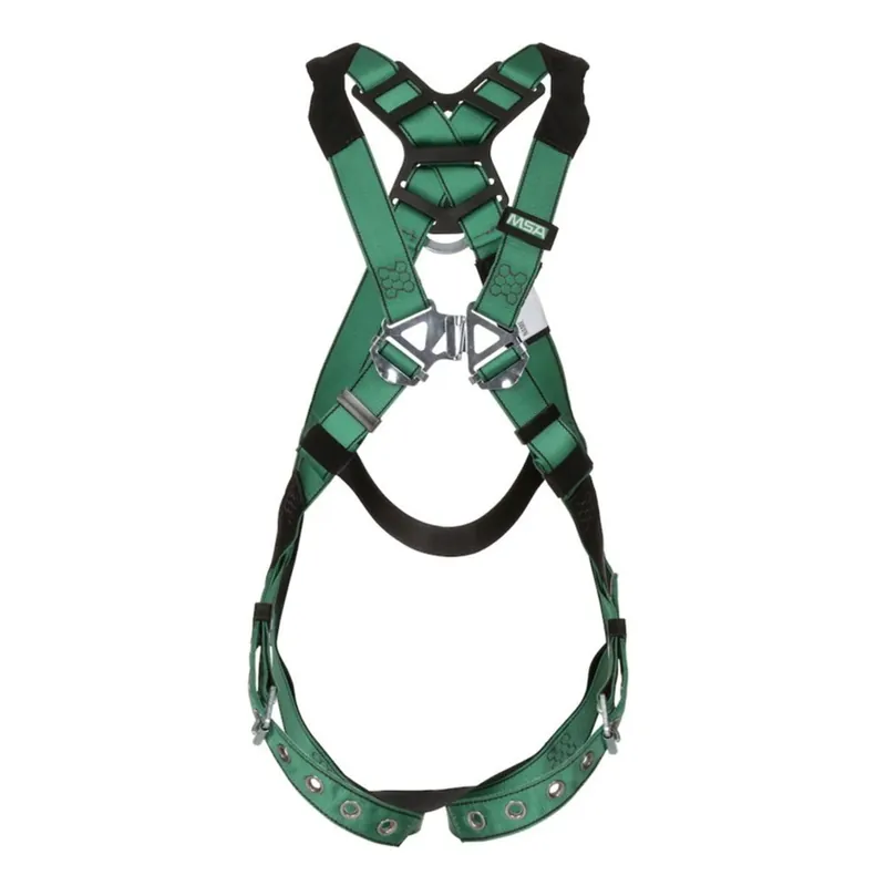Popular MSA 10196642 V-Form Full Body Safety Harness - Size: Standard, D-Ring, Green