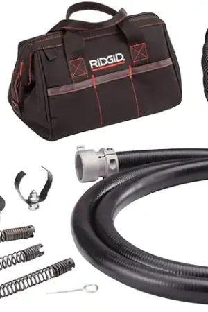 Grab Now RIDGID 66497 K-60SP-SE 120-Volt Compact Sectional Drain Cleaning Machine Kit with 7/8 x 75 Cable and Attachments