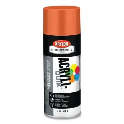 Discount Krylon K02411A07 Acryli-Quik Acrylic Lacquer Paint 12 oz Gloss Pumpkin Orange