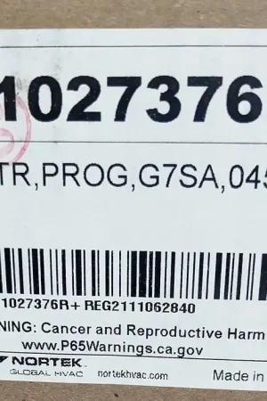 Holiday Sale Nordyne 1027376R G7SA 045 Programmed Motor