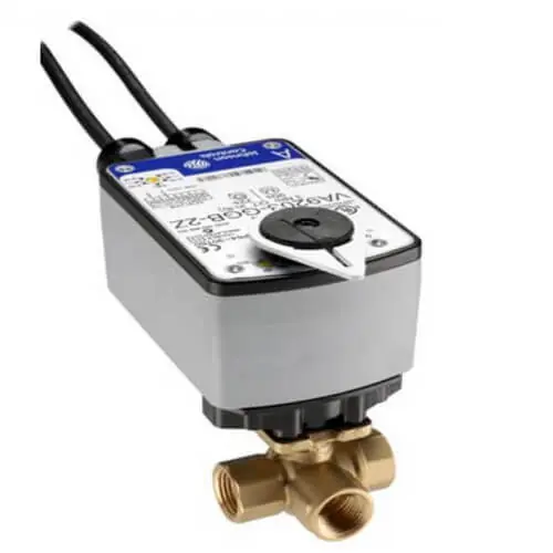 Order Now Johnson Controls VG1841AG+943BGA 3-Way Ball Valve Brass 24V Spring-Return Electric Actuator