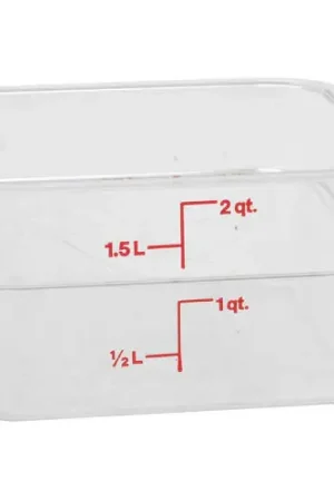 Cambro 2SFSCW Container SQ Clear 2QT Replacement MPN While Supplies Last