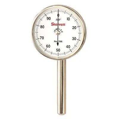 Save Now L.S. Starrett 50699 196 Series Universal Back-Plunger Dial Test Indicator with Adapter