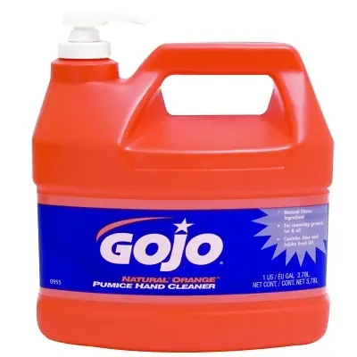 Gojo 0955-02 Natural Orange Pumice Hand Cleaner 1 gal Pump Bottle Professional Grade