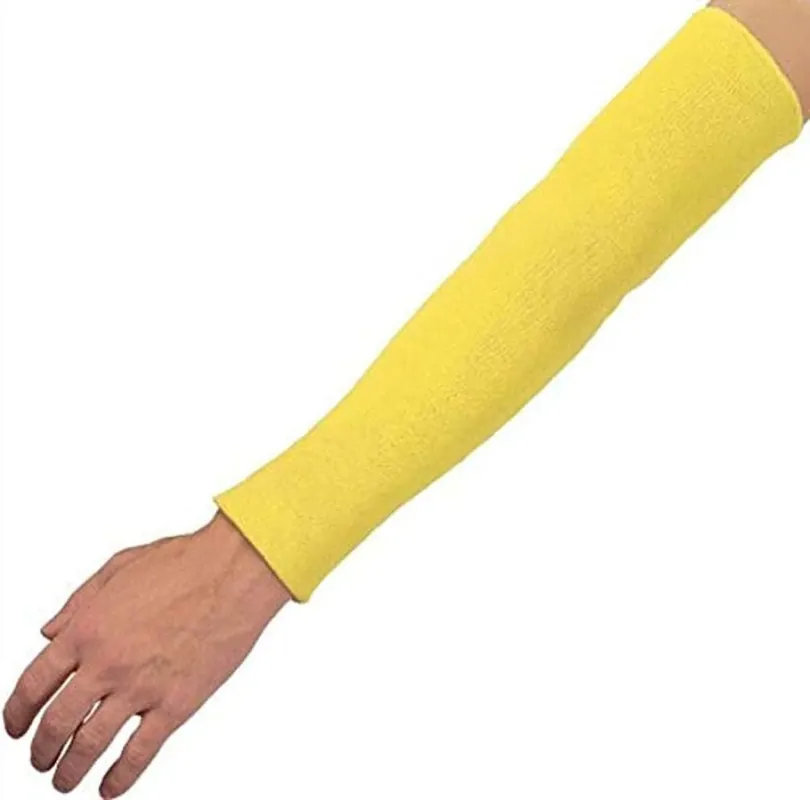 Last Chance MCR Safety 9378 Kevlar Regular Weight 18-Inch Plain Sleeve Yellow