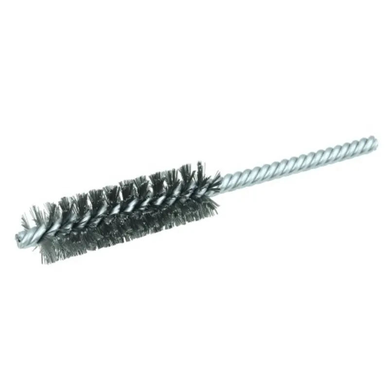 Budget Weiler 21110 Double Stem Power Tube Brush Steel Bristles 0.75 Inches Diameter