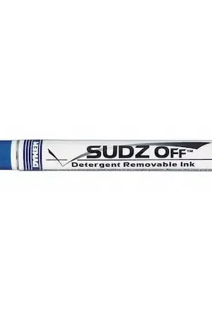 Direct From Factory DYKEM 91938 SUDZ OFF Blue Medium Tip Markers Detergent Removable