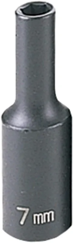 Express Delivery Grey Pneumatic 1007MD Impact Socket 3/8 in Drive x 7mm Deep