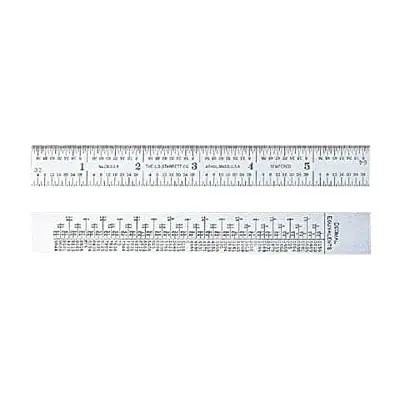 Hassle-Free Returns L.S. Starrett 56660 Steel Rule With Decimal Equivalents 6 Inches