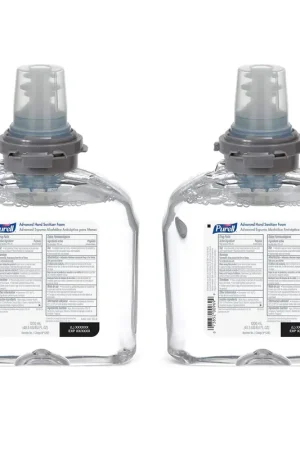 Purell 5392-02 Advanced Hand Sanitizer Foam Clean Scent 1200 mL Refill TFX Touch-Free Dispenser Pack of 2 Best Choice