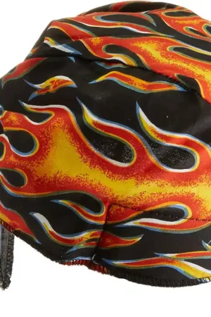 OccuNomix TN6-FLA Big Flames Tuff Nougies Cotton Doo Rag Bandana One Size Sale