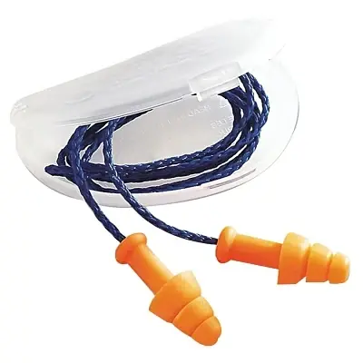 Honeywell SMF-30 SmartFit Reusable Earplugs TPE Orange Corded HearPack While Supplies Last