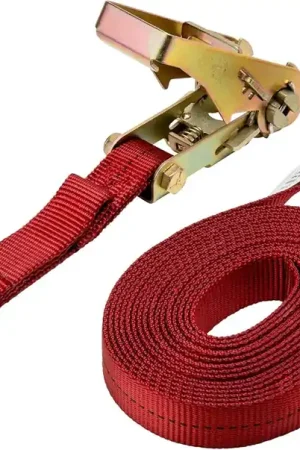 Fast Shipping Keeper 5516 Ratchet Tie-Down Strap Double J-Hook/D-Ring 1 inch Width 16 foot Length 1000 pound Load Cap