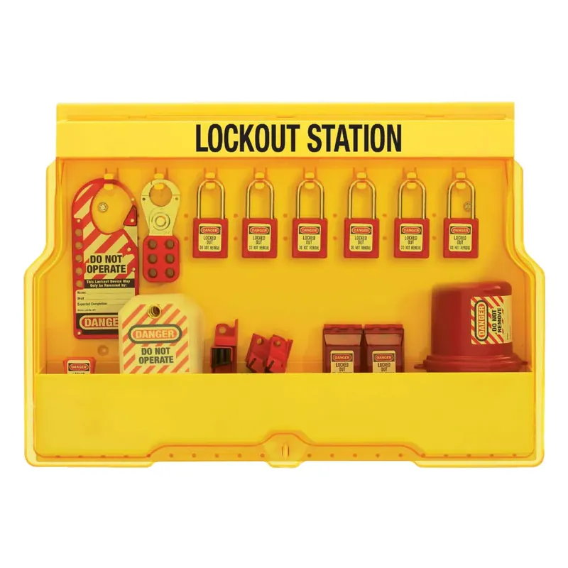 New Release Master Lock S1850E410 Lockout Tagout Padlock & Electrical Station Includes 6 Zenex Padlocks