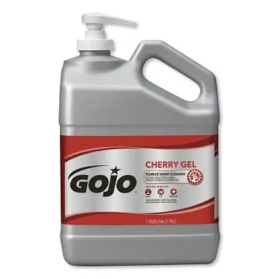 GOJO 235802 Cherry Gel Pumice Hand Cleaner, 1 Gal, Pump Bottle Free Returns