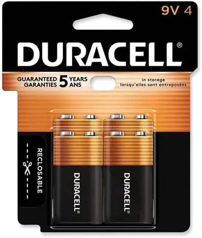Duracell DURMN16RT4Z CopperTop Alkaline Batteries 9V 4 Pack Discount