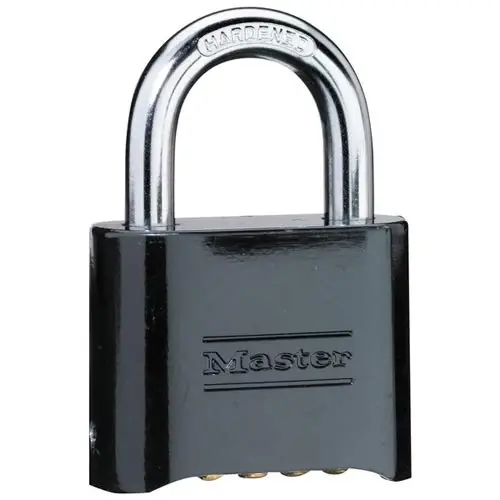 Master Lock 178BLK Combination Padlock Black Pack of 6 pcs Super Sale