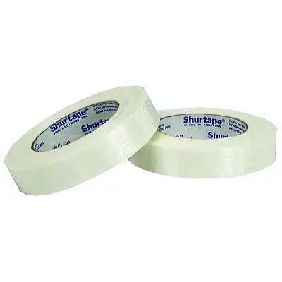 One Day Deal Shurtape 101342 Utility Grade Strapping Tape 2 Inches x 60 Yards 150 Lb/In White