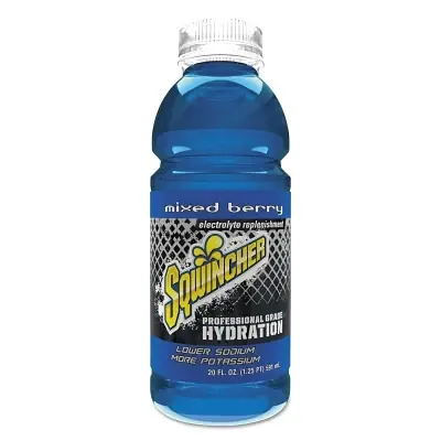 Sqwincher 159030530 Ready-To-Drink 20 oz Wide-Mouth Bottle Mixed Berry Fast Shipping