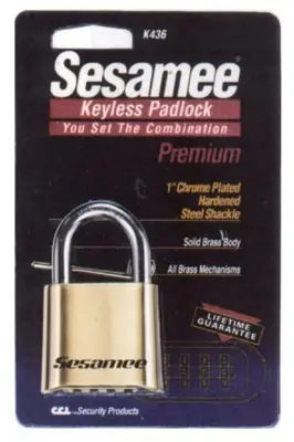 Ccl K500-3/4 Sesamee Keyless Padlock Black (1 Pack) Bargain
