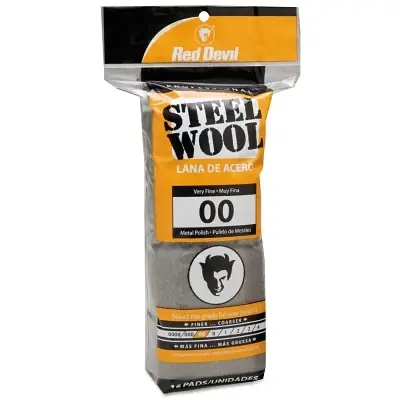 Fan Favorite Red Devil 312 Steel Wool Very Fine #00 16 Pack