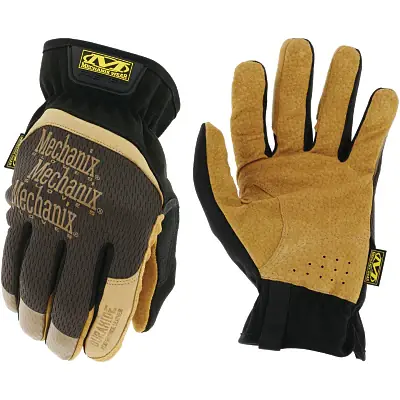 Mechanix Wear LFF-75-010 DuraHide FastFit Gloves Leather TrekDry Size 10 Large Brown Black Tan Limited Time