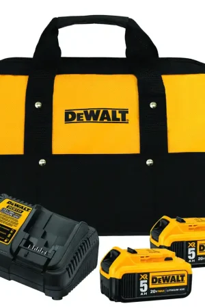 DeWalt DCB205-2CK 20V MAX 5.0Ah Starter Kit with 2 Batteries and Charger Discount