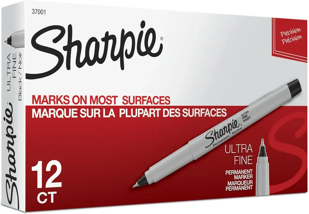 Sharpie 37001 Precision Permanent Markers Pack of 12 Trending