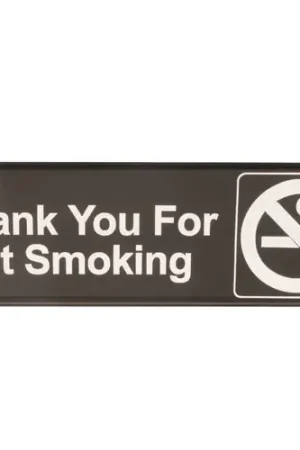 No Smoking Sign 9 Inches x 3 Inches Replacement MPN 4521 for Traex TRX4521 Trusted Brand