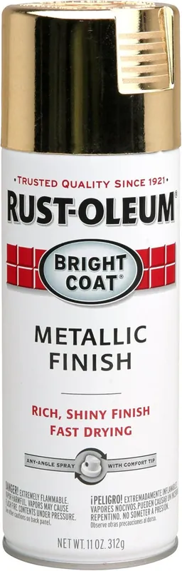 High Quality Rust-Oleum 7710830 Bright Coat Metallic Finish Spray Paint Gold 11 Ounce