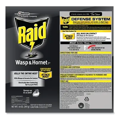 Trusted Brand RAID 668006 Wasp and Hornet Killer 33 14 oz Aerosol Can