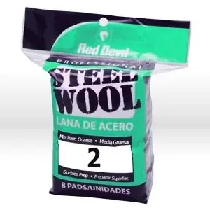 Red Devil 325 Steel Wool, Medium Coarse #2 Steel Wool, 8 Pack Limited Time