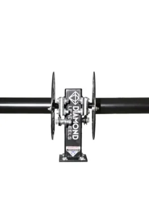 Premium Diamond Lead Reels FBSS10BLK Welding Lead Reel 10 Inch Black Steel Fixed Side x Side