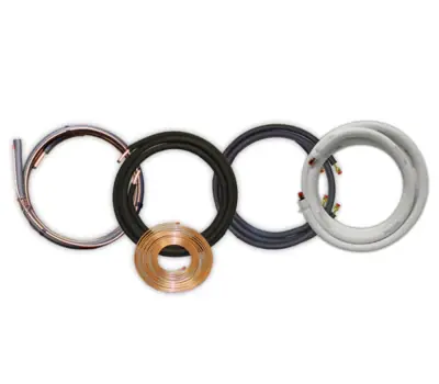 JMF 061412500B EZ-Pull 3/8 in. x 7/8 in. x 3/4 in. x 50 ft. Copper Line Set with Plain End Black Trending