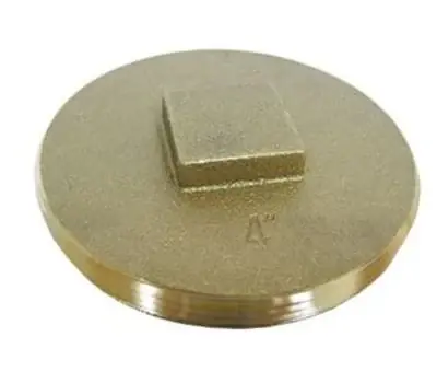 New Arrival Gene Rich 1686 1-1/4 in. IPS MNPT Cast Brass Raised Head Southern Code Cleanout Plug