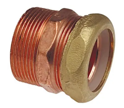 Latest Nibco 904-7 1-1/4 in. Male x Slip Joint Wrot Copper DWV Trap Adapter