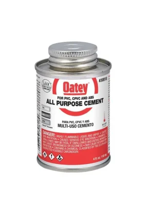 Direct From Factory Oatey 30818 4 oz. Medium Set All Purpose Clear Pipe Cement