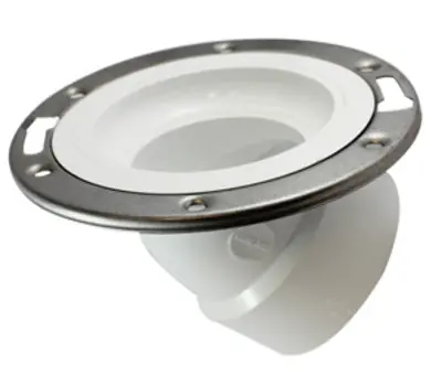 Canplas 213628WSS 3 x 4 in. PVC Discharge Closet Flange with Stainless Steel Ring New Release