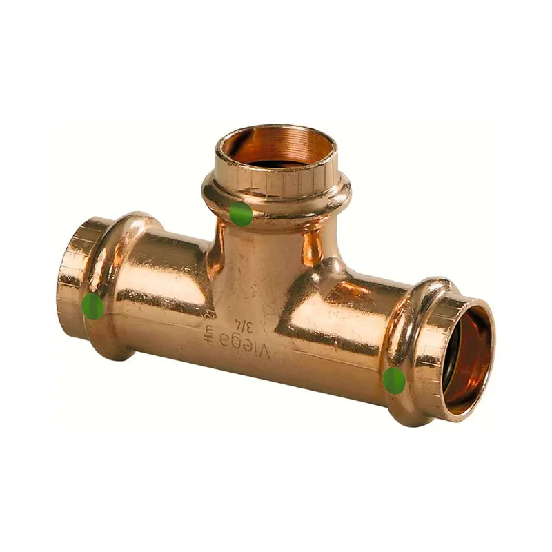 Viega 22258 Copper Tee ProPress 1-1/4 x 3/4 x 3/4 Buy Direct