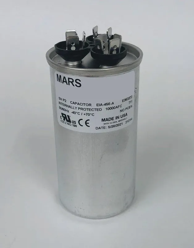 MARS 14281 30/5 MFD Round Run Capacitor 440/370V Popular