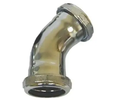 Gene Rich 3409 1-1/2 in. Brass 45-Degree Waste Elbow Chrome Holiday Sale