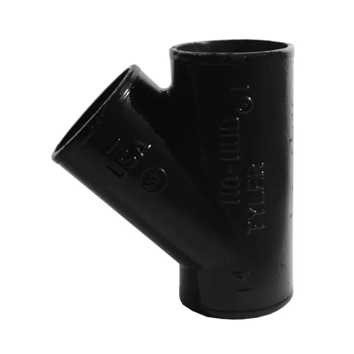 Fresh Stock Tyler Pipe 008415 Pipe Wye 8 inches No-Hub End Style Cast Iron