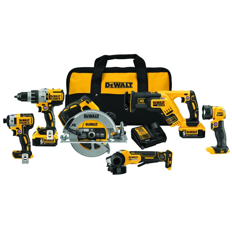 Cheap DeWalt DCK695P2 20V Max XR Li-ion 6-Tool Combo Kit