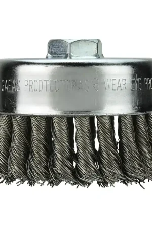 Bargain Milwaukee 48-52-1350 4 Inch Carbon Steel Knot Wire Cup Brush